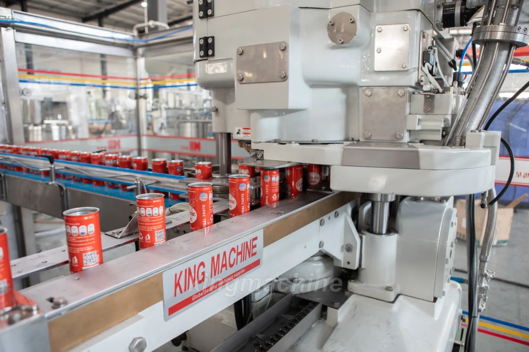 Automatic Aluminum Pet Can Beverage Liquid CSD Carbonated Soft Energy Drink Beer Hot Juice Tea Coffee Milk Sauce Honey Canning Filling Sealing Packaging Machine