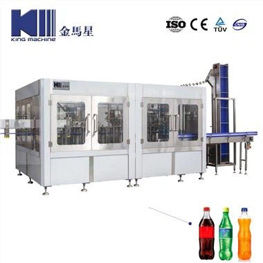 Linha de engarrafamento automática de refrigerantes carbonatados